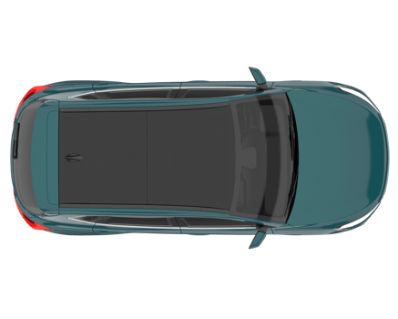 Realistic SUV isolated on transparent background. 3d rendering - illustration png