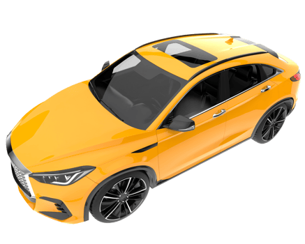 Realistic SUV isolated on transparent background. 3d rendering - illustration png
