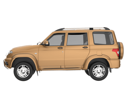 Realistic SUV isolated on transparent background. 3d rendering - illustration png