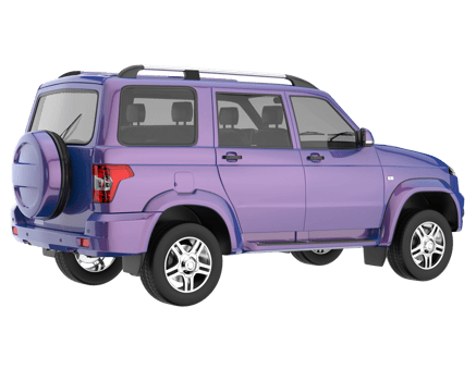 Realistic SUV isolated on transparent background. 3d rendering - illustration png