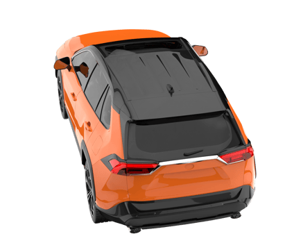 Realistic SUV isolated on transparent background. 3d rendering - illustration png