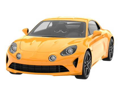Sport car isolated on transparent background. 3d rendering - illustration png