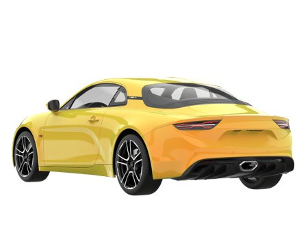 Sport car isolated on transparent background. 3d rendering - illustration png