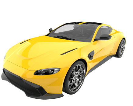 Sport car isolated on transparent background. 3d rendering - illustration png