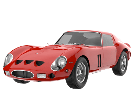 Sport car isolated on transparent background. 3d rendering - illustration png