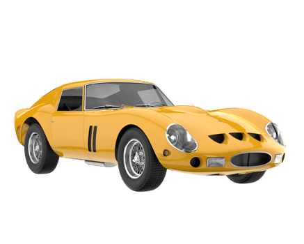 Sport car isolated on transparent background. 3d rendering - illustration png