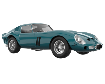 Sport car isolated on transparent background. 3d rendering - illustration png