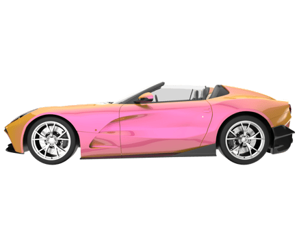 Sport car isolated on transparent background. 3d rendering - illustration png