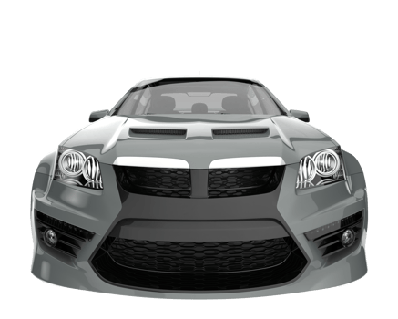 Sport car isolated on transparent background. 3d rendering - illustration png
