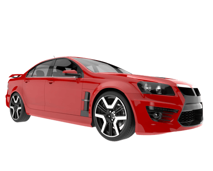 Sport car isolated on transparent background. 3d rendering - illustration png