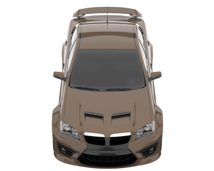 Sport car isolated on transparent background. 3d rendering - illustration png