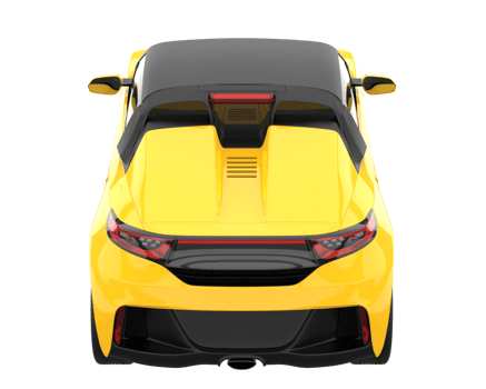 Sport car isolated on transparent background. 3d rendering - illustration png