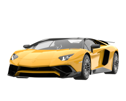 Sport car isolated on transparent background. 3d rendering - illustration png