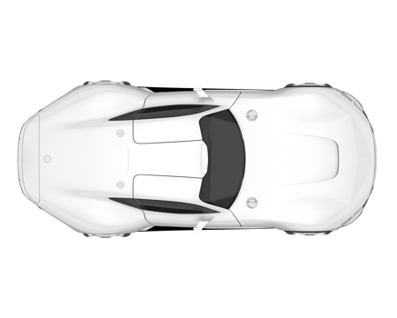 Sport car isolated on transparent background. 3d rendering - illustration png