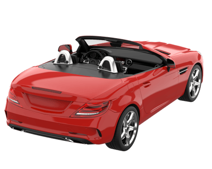 Sport car isolated on transparent background. 3d rendering - illustration png