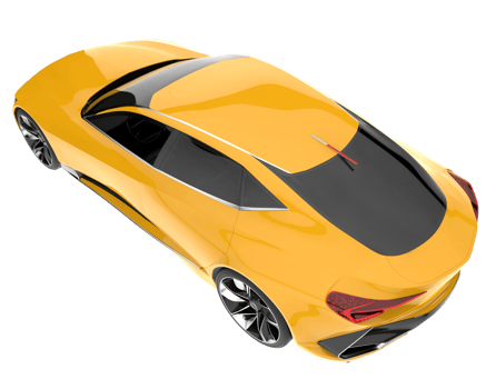 Sport car isolated on transparent background. 3d rendering - illustration png