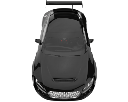 Sport car isolated on transparent background. 3d rendering - illustration png