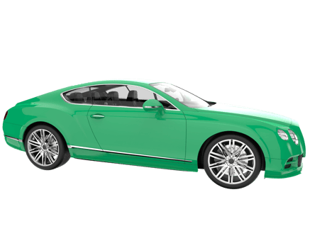 Sport car isolated on transparent background. 3d rendering - illustration png