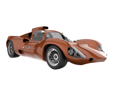 Sport car isolated on transparent background. 3d rendering - illustration png