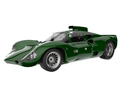 Sport car isolated on transparent background. 3d rendering - illustration png