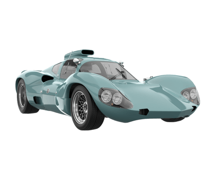 Sport car isolated on transparent background. 3d rendering - illustration png