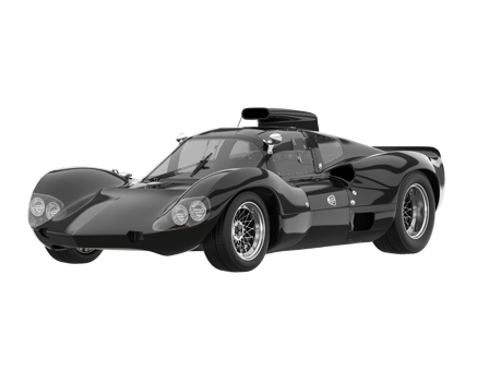 Sport car isolated on transparent background. 3d rendering - illustration png