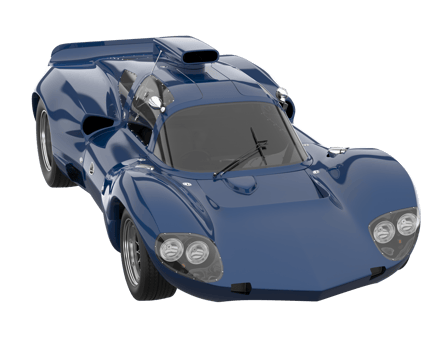 Sport car isolated on transparent background. 3d rendering - illustration png