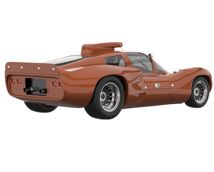 Sport car isolated on transparent background. 3d rendering - illustration png