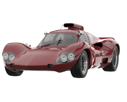 Sport car isolated on transparent background. 3d rendering - illustration png