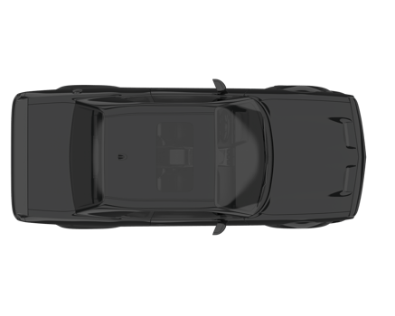 Sport car isolated on transparent background. 3d rendering - illustration png