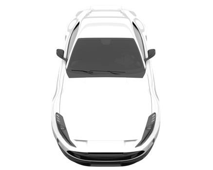 Sport car isolated on transparent background. 3d rendering - illustration png