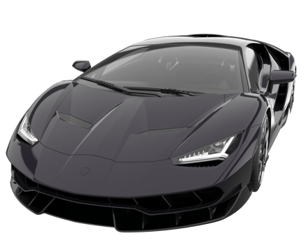 Sport car isolated on transparent background. 3d rendering - illustration png