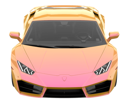 Sport car isolated on transparent background. 3d rendering - illustration png