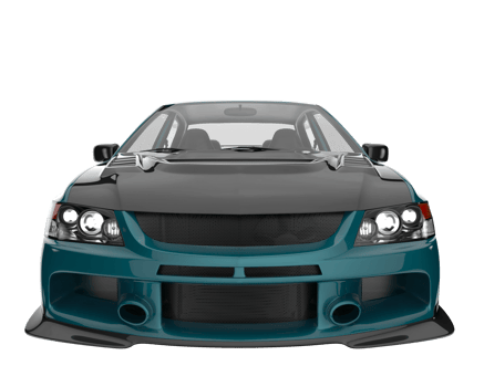 Sport car isolated on transparent background. 3d rendering - illustration png