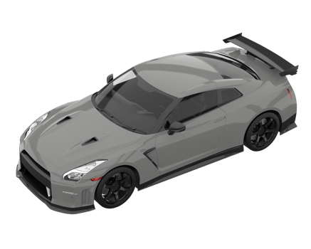 Sport car isolated on transparent background. 3d rendering - illustration png