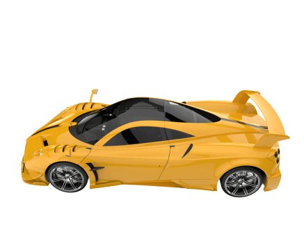 Sport car isolated on transparent background. 3d rendering - illustration png