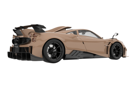 Sport car isolated on transparent background. 3d rendering - illustration png
