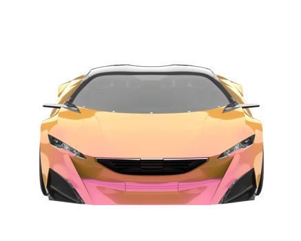 Sport car isolated on transparent background. 3d rendering - illustration png