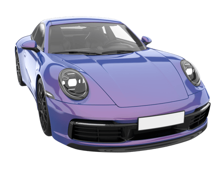 Sport car isolated on transparent background. 3d rendering - illustration png