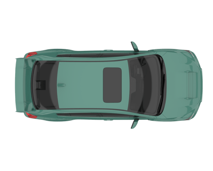 Sport car isolated on transparent background. 3d rendering - illustration png