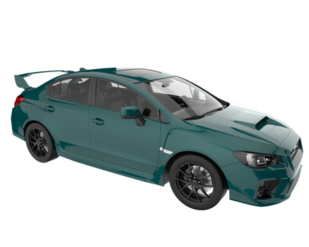 Sport car isolated on transparent background. 3d rendering - illustration png