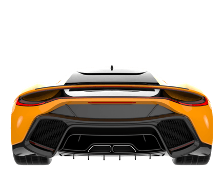 Sport car isolated on transparent background. 3d rendering - illustration png