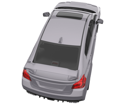 Sport car isolated on transparent background. 3d rendering - illustration png