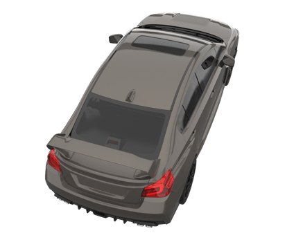 Sport car isolated on transparent background. 3d rendering - illustration png