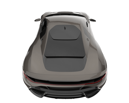 Sport car isolated on transparent background. 3d rendering - illustration png
