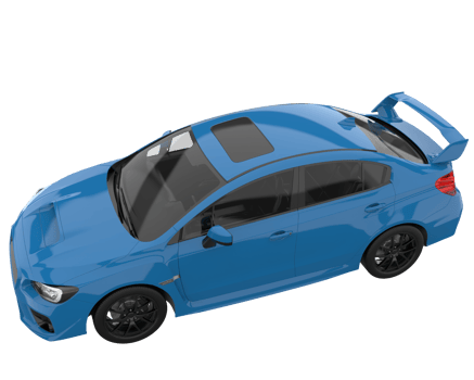 Sport car isolated on transparent background. 3d rendering - illustration png