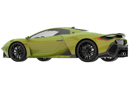 Sport car isolated on transparent background. 3d rendering - illustration png