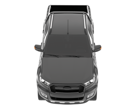 Pickup truck isolated on background. 3d rendering - illustration png