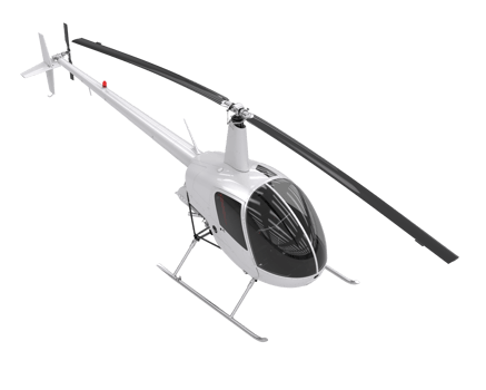 Helicopter isolated on transparent background. 3d rendering - illustration png