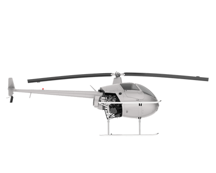 Helicopter isolated on transparent background. 3d rendering - illustration png